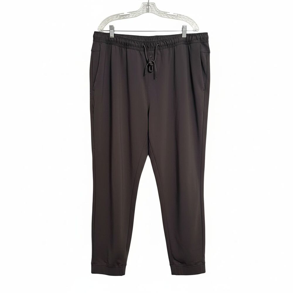BYLT Joggers Pants Men 3XL Black Stretch Fabric Drawstring Pockets Regular Fit